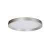 Steinhauer Plafoniera LED moderna Flady, rotonda piatta, 2700 Kelvin bianco caldo, in argento