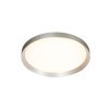 Steinhauer Plafoniera LED moderna Flady, rotonda piatta, 2700 Kelvin bianco caldo, in argento