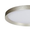 Steinhauer Plafoniera LED moderna Flady, rotonda piatta, 2700 Kelvin bianco caldo, in argento