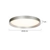 Steinhauer Plafoniera LED moderna Flady, rotonda piatta, 2700 Kelvin bianco caldo, in argento