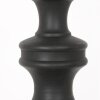 Steinhauer Lampada da tavolo Lyons, base scultorea in legno, paralume nero orientale