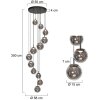 Steinhauer Bollique lampadario a sospensione LED a 12 luci moderno ø 50 cm, 50 cm