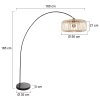Steinhauer Solva lampada da terra ad arco regolabile moderna per soggiorno design