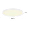 Steinhauer Flady plafoniera LED rotonda da soffitto moderna Ø 50 cm a 2 luci
