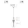 Steinhauer Glimsy lampada da terra LED moderna regolabile 170 cm 2700 K 580 lm 6 W