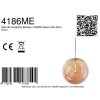Steinhauer Bollique lampada a sospensione globo rotondo moderna E27, lunghezza 40 cm