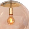 Steinhauer Bollique lampada a sospensione globo rotondo moderna E27, lunghezza 40 cm