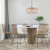 Steinhauer Lampada a sospensione a gabbia Sparkled Light, regolabile con paralume marrone