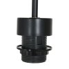 Steinhauer Lampada a sospensione a gabbia Sparkled Light, regolabile con paralume marrone