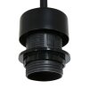 Steinhauer Lampada a sospensione a gabbia Sparkled Light, regolabile con paralume marrone