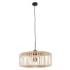 Steinhauer Lampada a sospensione a gabbia Sparkled Light, regolabile con paralume marrone