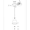 Steinhauer Sparkled Light lampadario a gabbia rotondo moderno regolabile E27