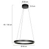 Steinhauer Mykty LED lampada a sospensione ad anello moderna Ø 60 x 60 cm 2700K