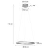 Steinhauer Ringlux lampadario LED ad anello 60 cm 2 luci 21 W 4200 lm 2700 K