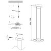 Steinhauer Soleil lampada a sospensione rotonda moderna a 2 luci LED, 32 cm