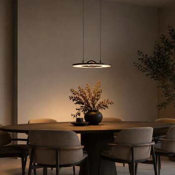 Steinhauer Soleil lampada a sospensione LED 2 punti luce rotonda Ø 32 cm regolabile