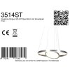 Steinhauer Ringlux lampada a sospensione LED ad anello moderna 3 luci 60 cm