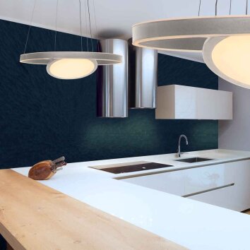 Steinhauer Lampada a sospensione Ringlux regolabile a tre anelli LED 2700 Kelvin bianco caldo