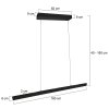 Steinhauer Fluxy lampada a sospensione lineare LED moderna 9 luci 2700K 4000lm 26W