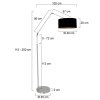 Steinhauer Prestige Chic piantana lampada da terra regolabile a braccio snodabile