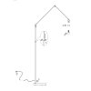 Steinhauer Prestige Chic piantana lampada da terra regolabile a braccio snodabile