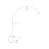 Steinhauer Lampada da terra Sparkled Light, paralume cilindrico dorato regolabile
