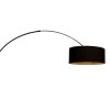 Steinhauer Lampada da terra Sparkled Light, paralume cilindrico dorato regolabile