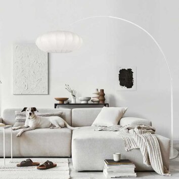 Steinhauer Sparkled Light lampada da terra ad arco regolabile, moderna con interruttore