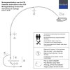 Steinhauer Ringlux lampada ad arco da terra LED regolabile a 2 luci moderna