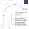 Steinhauer Ringlux lampada da terra ad arco LED regolabile 20W 4000lm 2200-2600-3000K