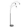 Steinhauer Sparkled Light lampada da terra ad arco 3 luci regolabile con interruttore