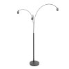 Steinhauer Sparkled Light Piantana ad arco lampada da terra 180 cm 3 luci con paralumi a gabbia