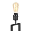 Steinhauer Lampada da tavolo Stang moderna con struttura rettangolare e paralume nero