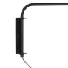 Steinhauer Applique a braccio sagomato moderna Bloeba, regolabile con paralume dorato