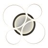 Globo Alvis plafoniera LED da soffitto moderna a 4 anelli per soggiorno e sala da pranzo