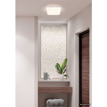 Globo Donte plafoniera LED da soffitto quadrata moderna 16W 1600 lm 3000/4200/6500 K