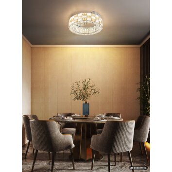 Globo Lidia plafoniera LED lampada da soffitto ad anello rotonda moderna Ø 40 cm