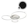 Globo Johnson plafoniera LED moderna rotonda ad anelli, lampada da soffitto