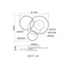 Globo Johnson plafoniera da soffitto LED rotonda con telecomando, moderno retrò
