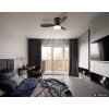 Irwin ventilatore da soffitto LED moderno con luce, 3 pale e telecomando