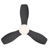 Irwin ventilatore da soffitto LED moderno con luce, 3 pale e telecomando
