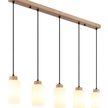 Globo Rowena lampada a sospensione moderna 5 luci, attacco E27, 100 cm per sala da pranzo