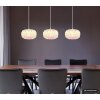 Globo Juana lampada a sospensione a 3 luci moderna retrò, paralumi ovali, E27, 40 W, 90 cm