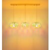 Globo Juana lampada a sospensione a 3 luci moderna retrò, paralumi ovali, E27, 40 W, 90 cm