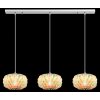 Globo Juana lampada a sospensione a 3 luci moderna retrò, paralumi ovali, E27, 40 W, 90 cm