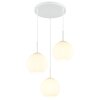 Globo Andre lampada a sospensione moderna a 3 luci, rotonda, Ø 46 cm, per sala da pranzo