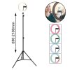 Globo Delgado LED lampada ad anello regolabile con stativo e supporto smartphone da trucco