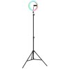 Globo Delgado LED lampada ad anello regolabile con stativo e supporto smartphone da trucco
