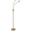 Globo Silvio piantana LED da lettura moderna 2 luci 6,5 W 1400 lm 2700/3350/4000 K