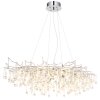 Globo Maxine lampadario a sospensione a cascata 14 luci G9, design moderno 120 cm